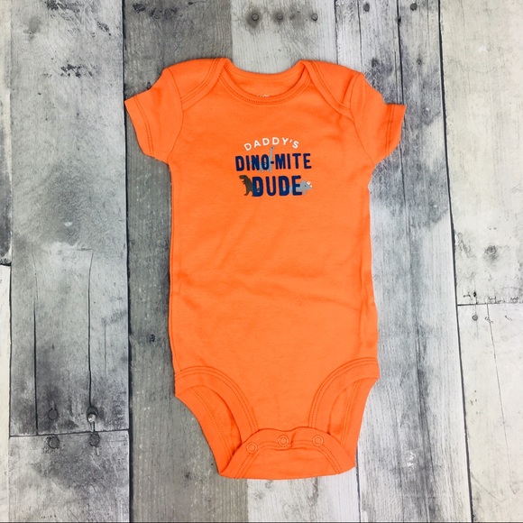 Carter’s 5 Pack Boys Short Sleeve Bodysuits Dino - Picture 5 of 6